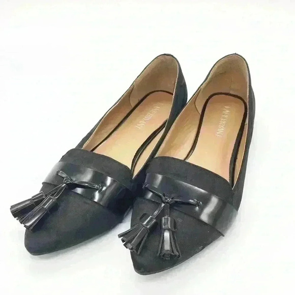 Lane Bryant Black Tasseled Flats - Picture 1 of 3